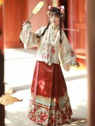 宋制日常汉服女套装「清影成双」款 HF-SC301